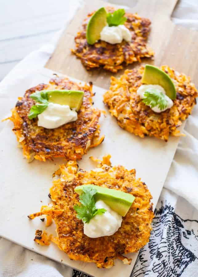 Sweet Potato Latkes | TheNoshery