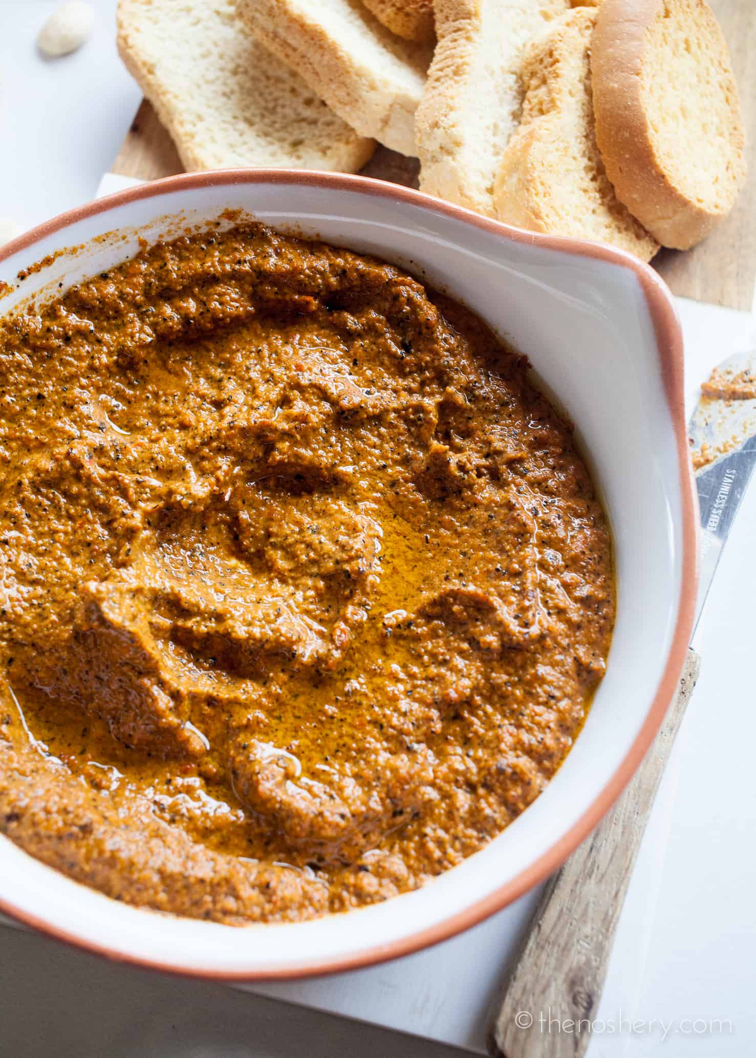 Romesco Sauce | Red Pepper, Almond, and Paprika Sauce - The Noshery