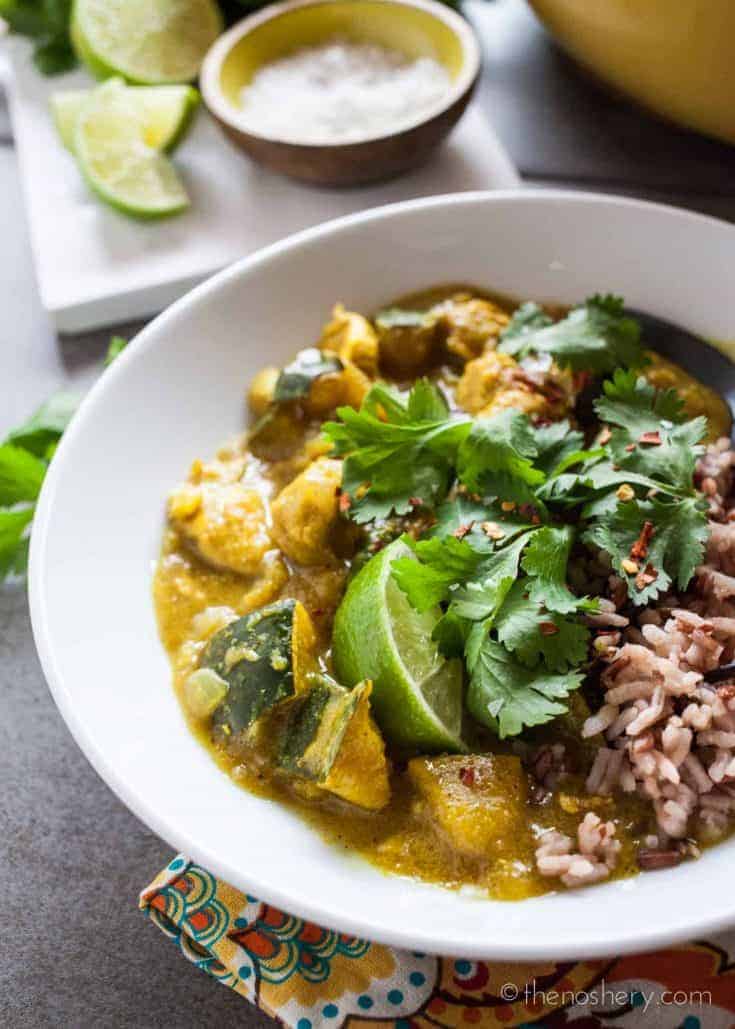 Chicken and Acorn Squash Coconut Curry