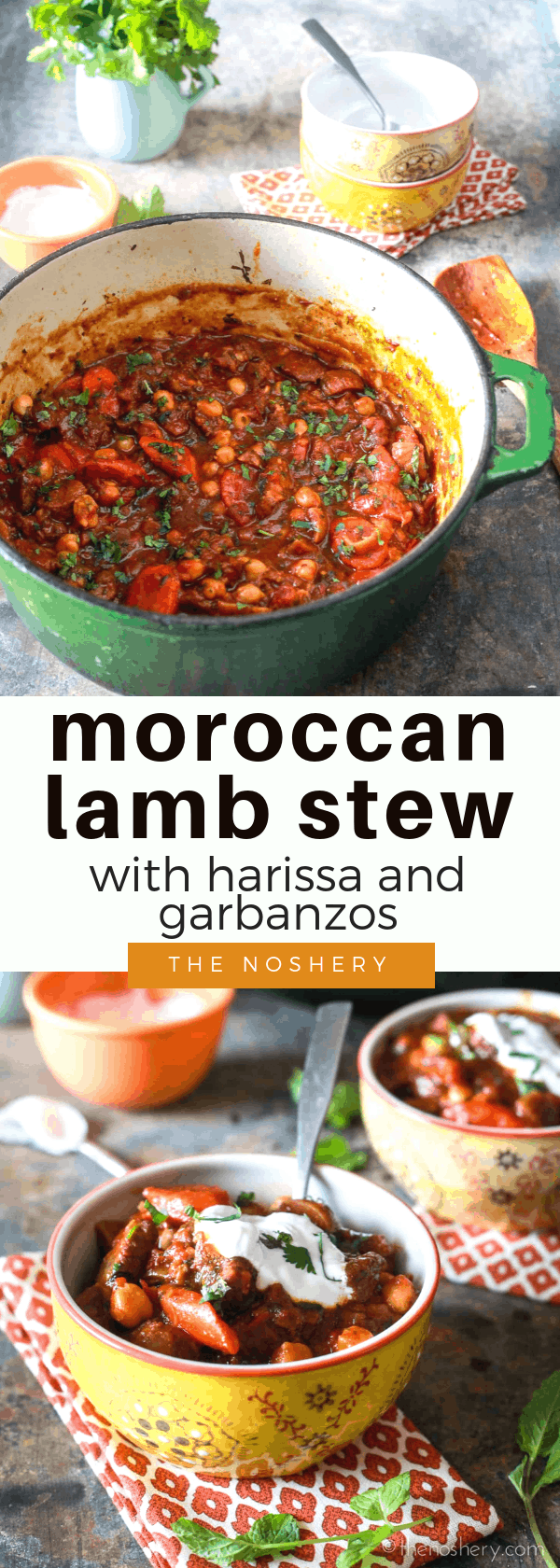 Moroccan Lamb Stew with Harissa and Garbanzos The Noshery