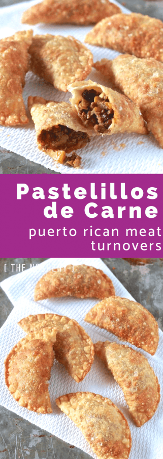 Pastelillos de Carne (Puerto Rican Meat Turnovers) with Homemade Pastelillo Dough Recipe | The Noshery
