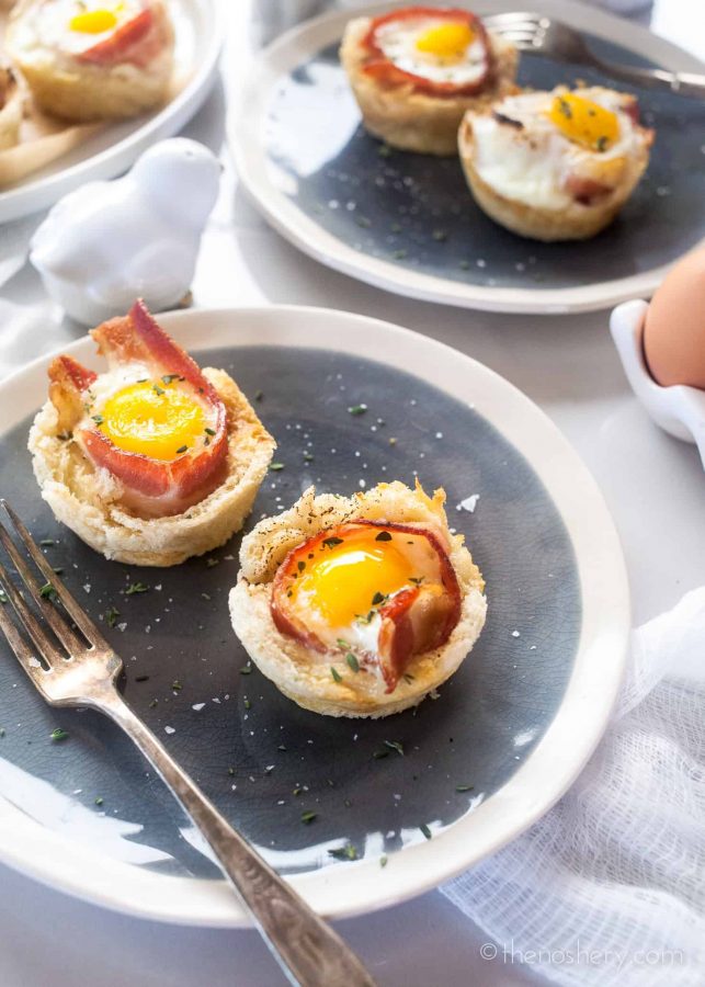 Bacon Egg Cups in Toast | The Noshery