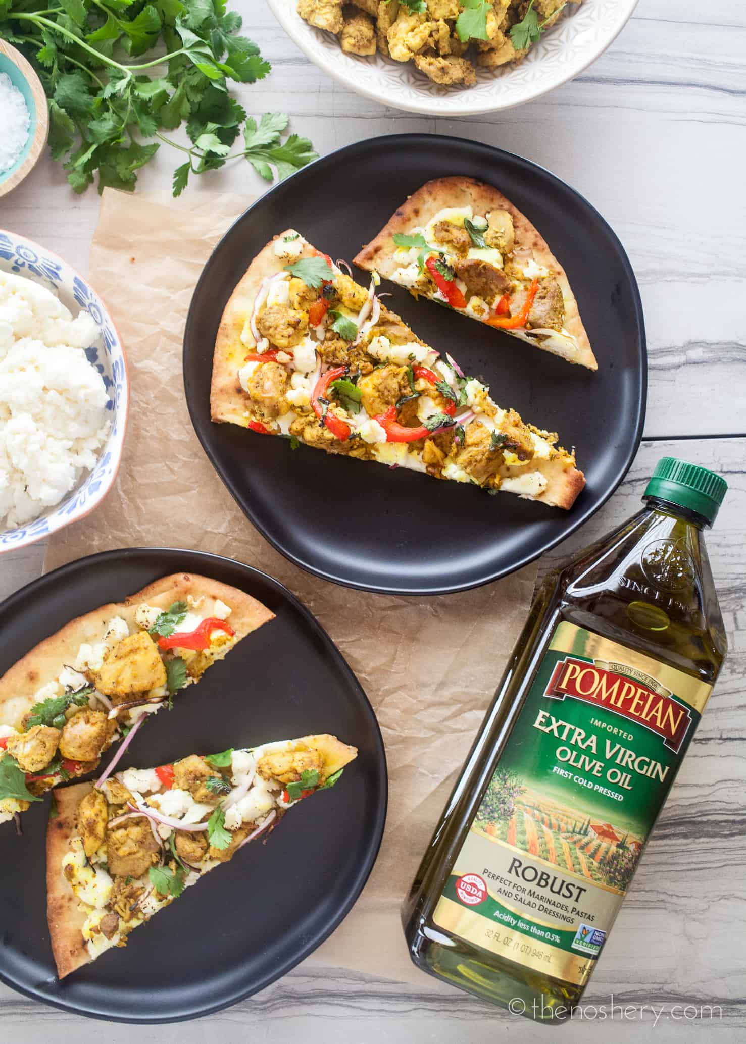 Tandoori Chicken Naan Flatbread | Easy Weeknight Dinner | The Noshery