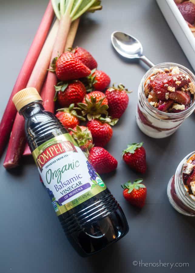 Roasted Balsamic Rhubarb and Strawberry Yogurt Parfaits | The Noshery