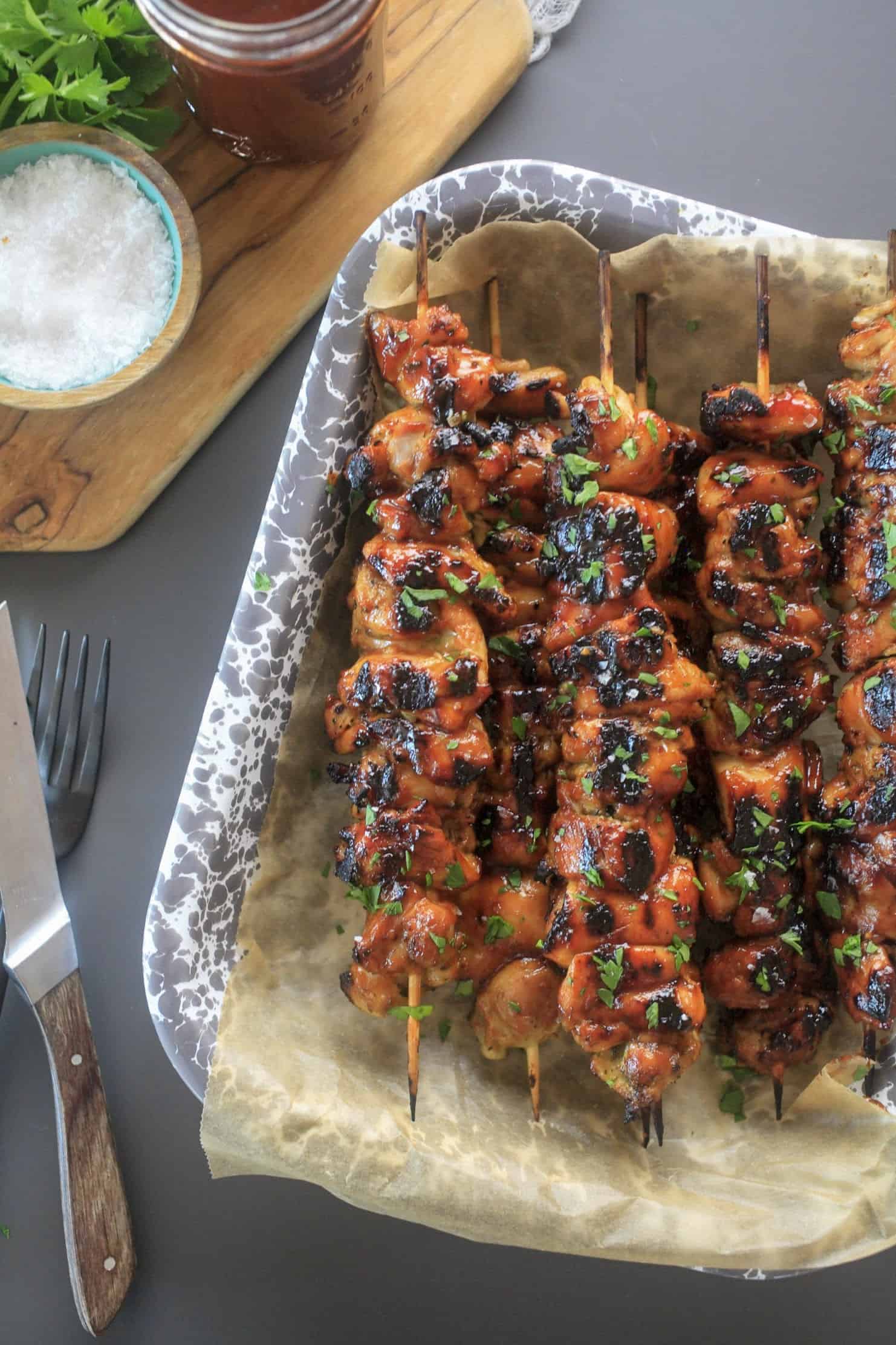 Pinchos de Pollo (Puerto Rican Chicken Skewers) | The Noshery