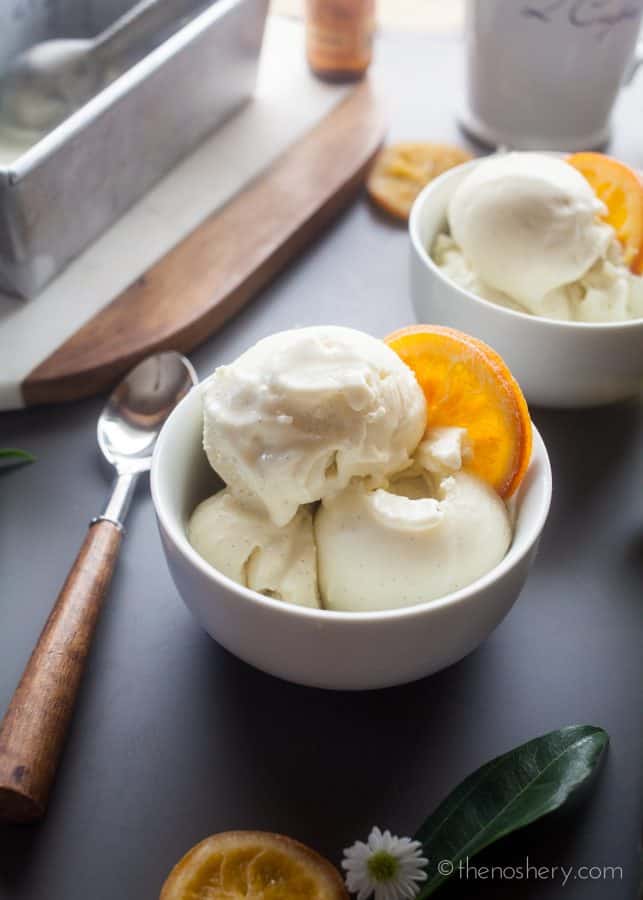 Orange Blossom & Olive Oil Gelato | The Noshery