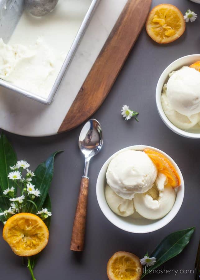 Orange Blossom & Olive Oil Gelato | The Noshery