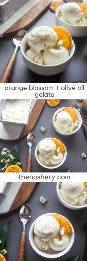 Orange Blossom & Olive Oil Gelato | The Noshery