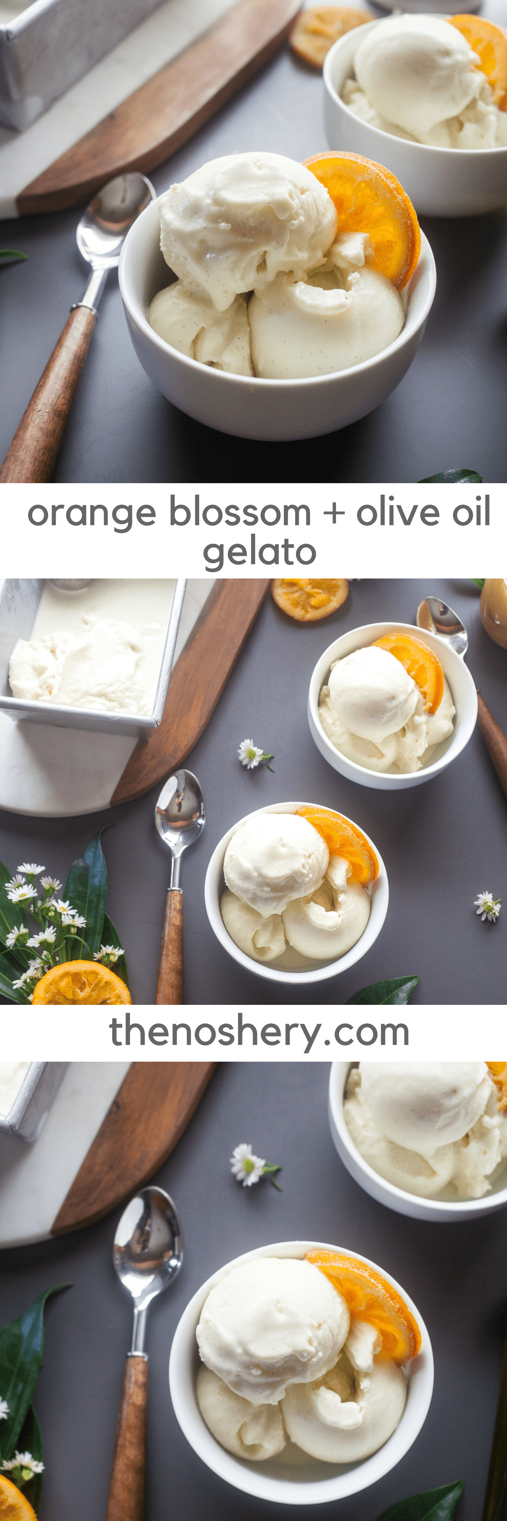 Orange Blossom and Olive Oil Gelato The Noshery
