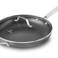 Calphalon 1932340 Classic Nonstick Omelet Fry Pan with Cover, 12 Inch, Grey