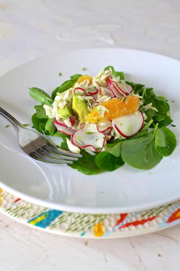 Crab, Radish & Avocado Salad