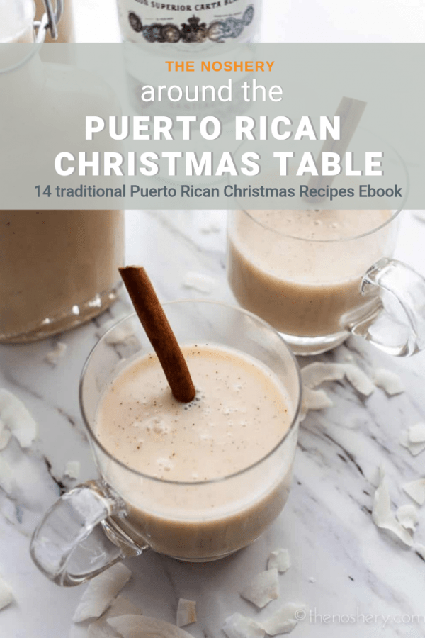 The Noshery Ebook | Around the Puerto Rican Christmas Table is finally here! A collection of traditional Puerto Rican Christmas recipes. Its got everything! Pernil, Arroz Con Gandules, Pasteles, Tembleque, Coquito, and more all in one place! Buy your copy! 