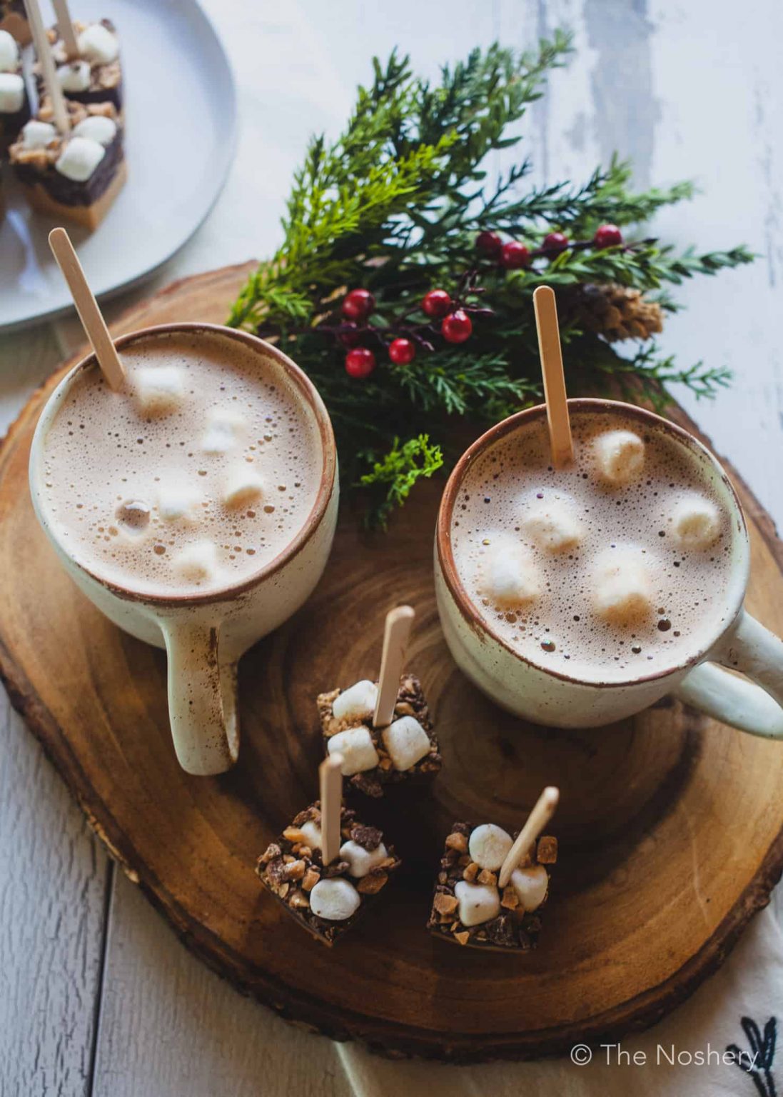 Peanut Butter Hot Chocolate Sticks - The Noshery