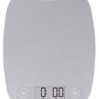 Digital Kitchen Scale / Food Scale - Ultra Slim, Multifunction, Easy to Clean, Large Display (grey)