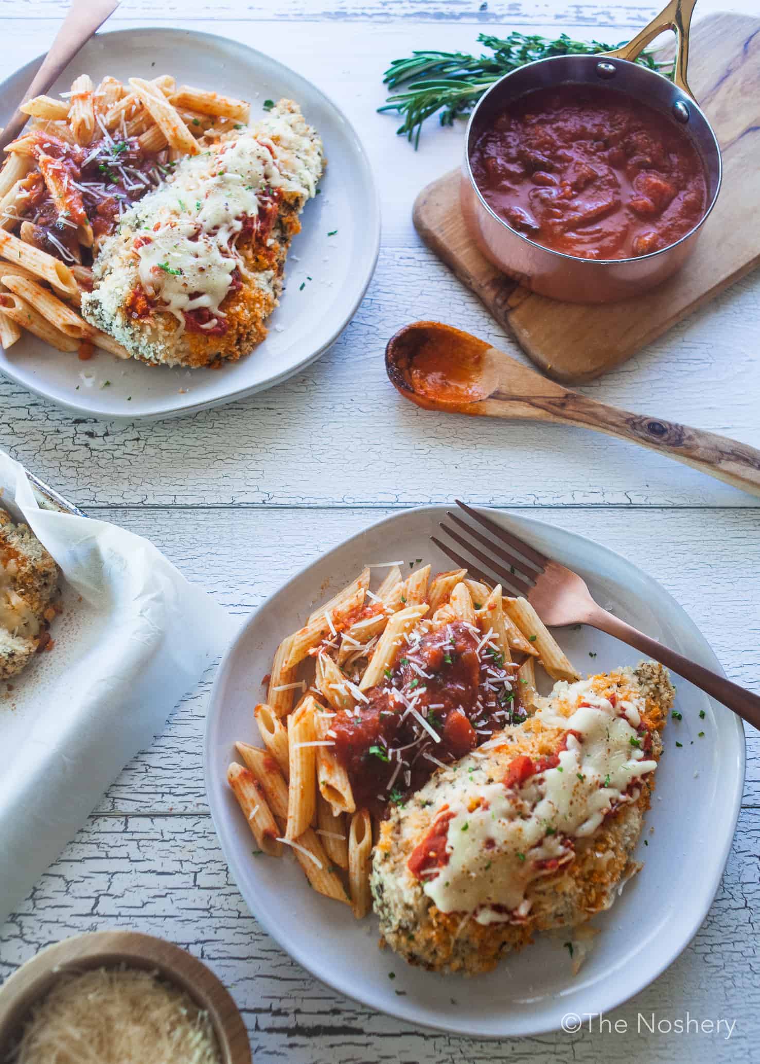 Oven Baked Chicken Parmesan Recipe - The Noshery