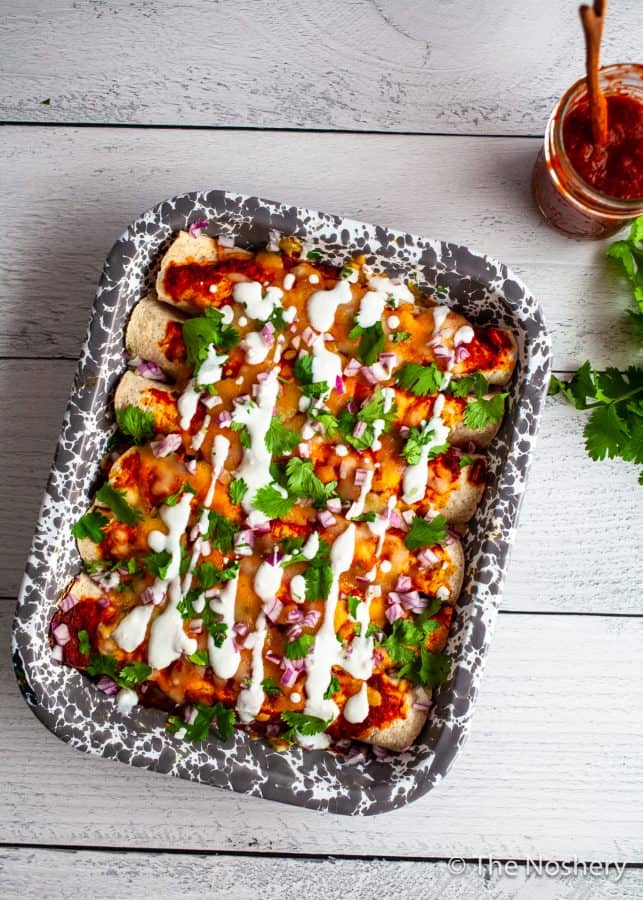 Healthy Chicken Enchiladas | The Noshery