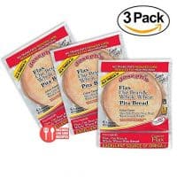 Value 3 Pack: Joseph's Flax Oat Bran and Whole Wheat Pita Bread Reduced Carb,18 Pitas