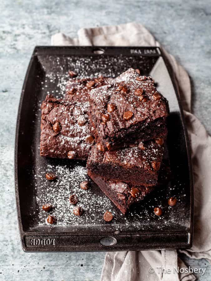 Double Dark Chocolate Brownies Recipe | The Noshery