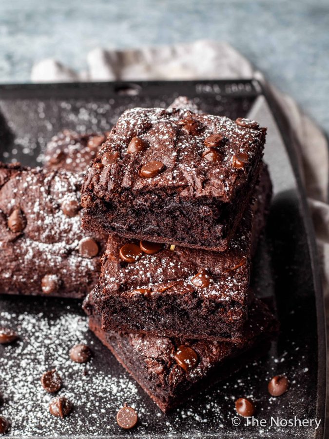 Double Dark Chocolate Brownies Recipe | The Noshery