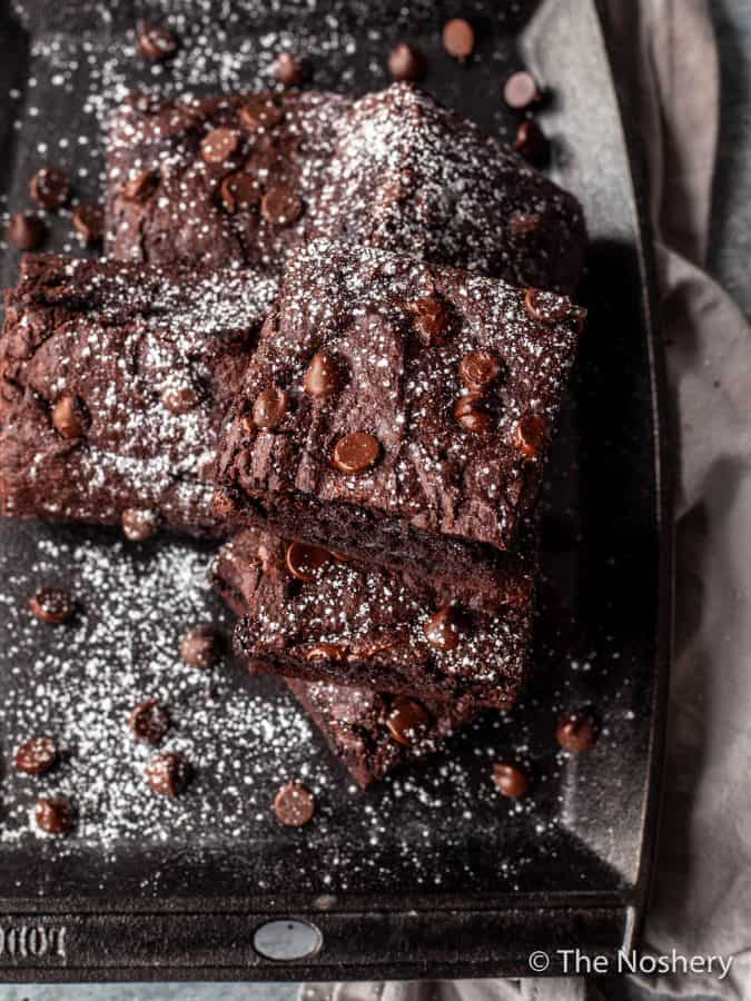 Double Dark Chocolate Brownies Recipe | The Noshery