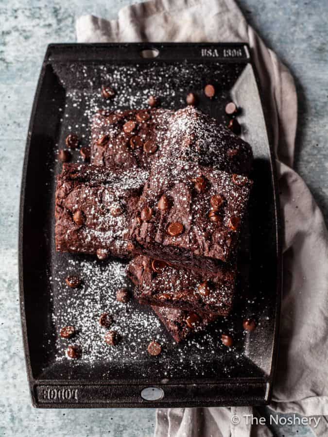 Double Dark Chocolate Brownies Recipe | The Noshery