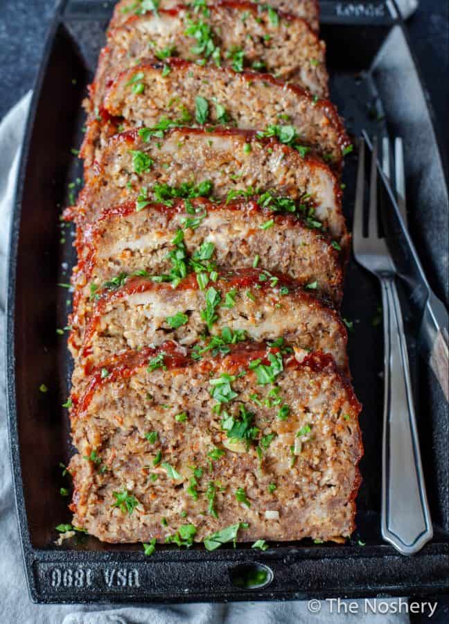 The Best Classic Meatloaf Recipe | Every kitchen needs a classic meatloaf recipe. This easy dinner comes out of the oven tender, flavorful, and filling with a delicious topping. | The Noshery