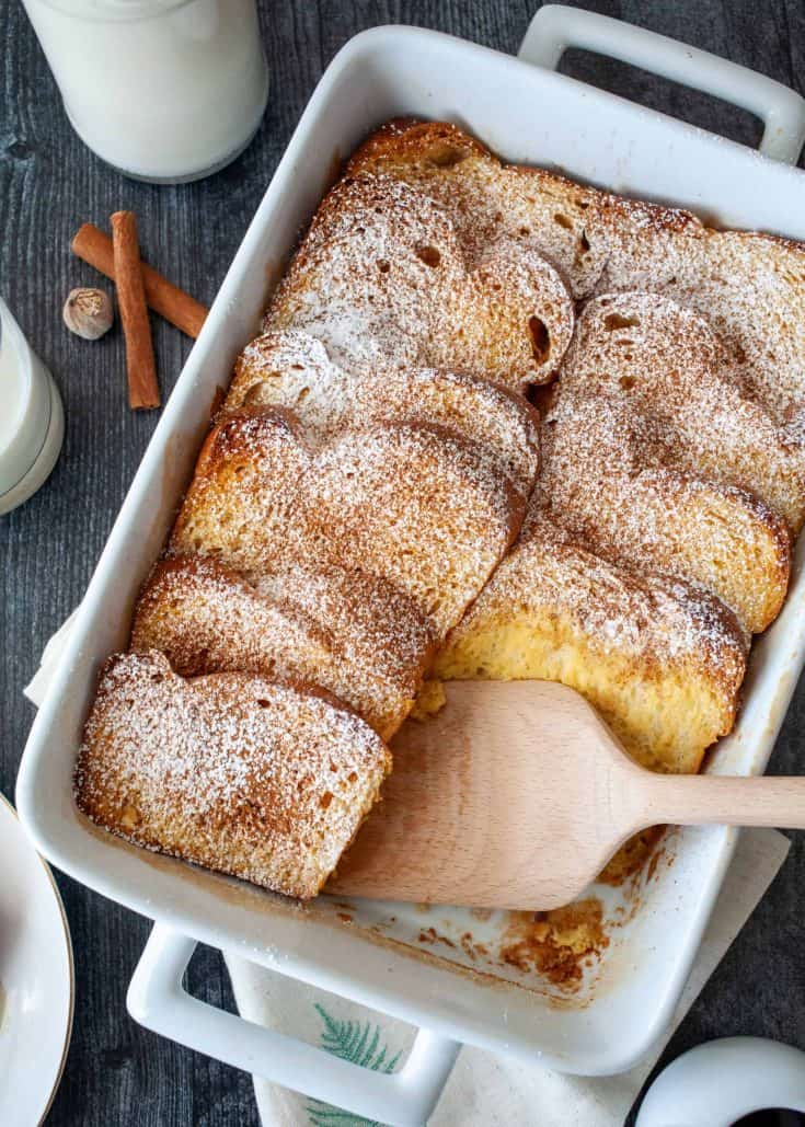 Baked Rum Coconut French Toast