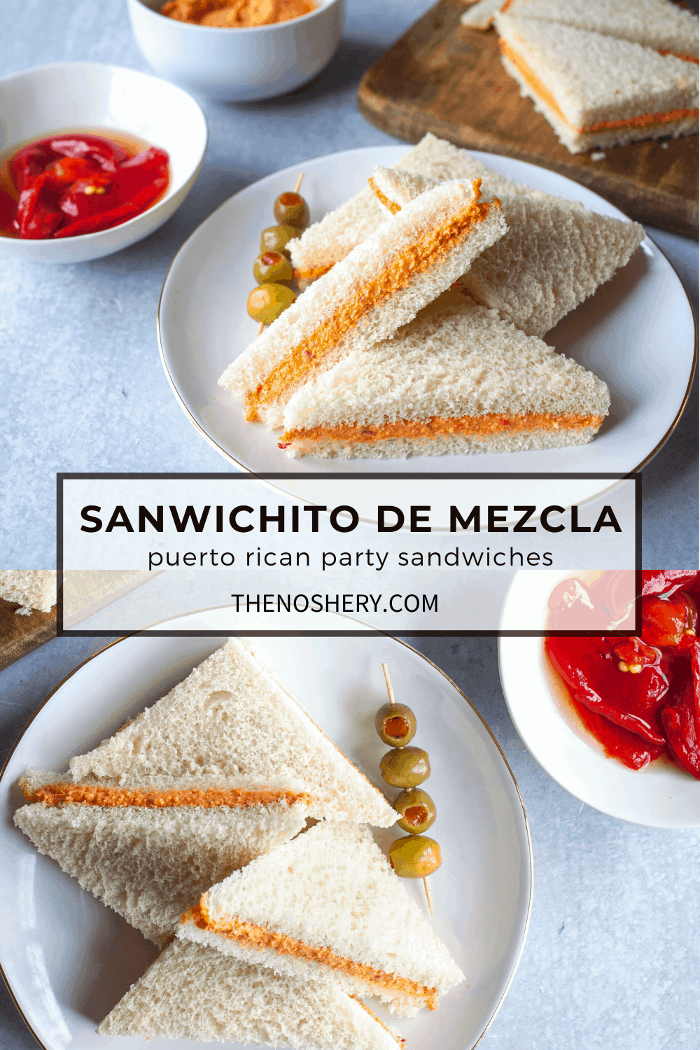 Sandwich de Mezcla Puerto Rican Party Sandwiches The Noshery