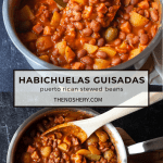 Habichuelas Guisadas (Puerto Rican Stewed Beans) | These Puerto Rican beans are a quick, easy, and comforting staple in a stew-like tomato sauce packed with flavor.