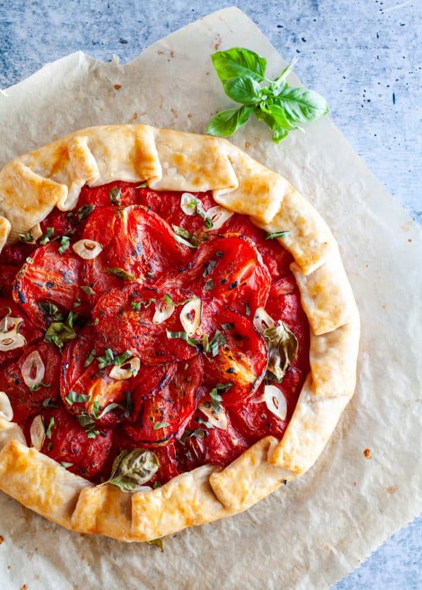 Tomato and Goat Cheese Tart - The Noshery