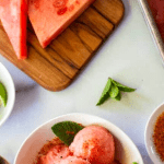 Honey and Mint Watermelon Sorbet Recipe | The Noshery