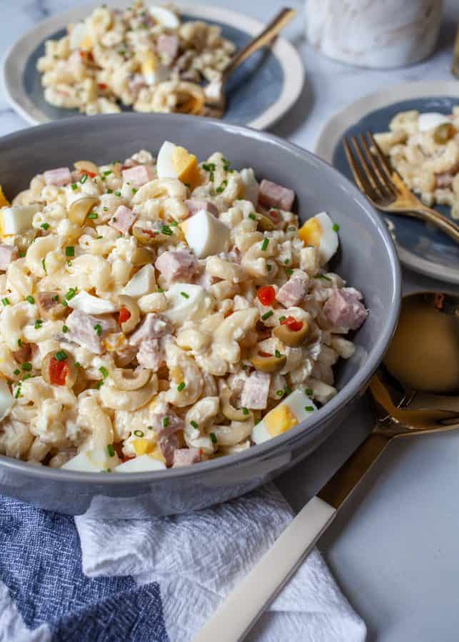 Puerto Rican Style Creamy Pasta Salad - Simply Today Life